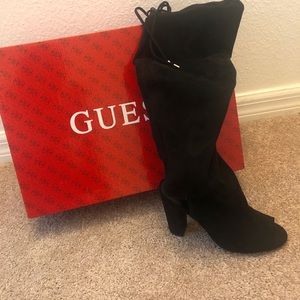 Guess peep toe boots